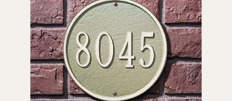 Address Plaques in Winston-Salem, North Carolina